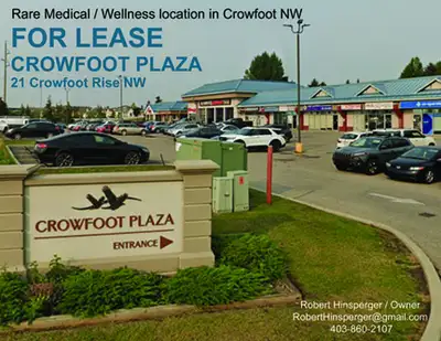 Commercial Space for Rent / Lease Calgary Crowfoot NW Coworking / Retail / Medical / Health and Well...