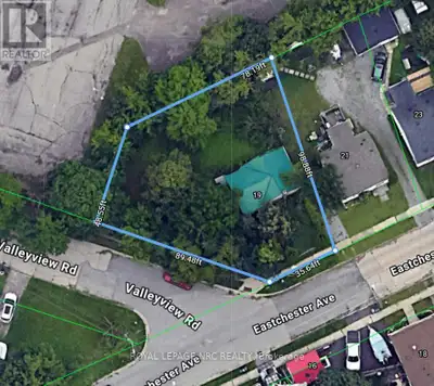2 Bedroom Bungalow On Large Corner Lot Zoned R3-82 On The Corner Of Eastchester & Valleyview. Irregu...