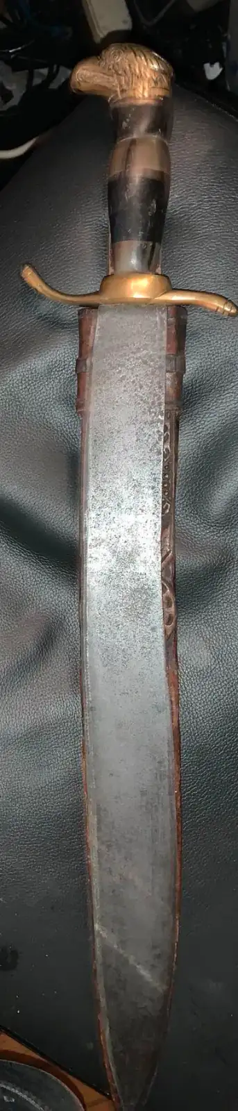 Vintage RARE TRAMONTINA 23.5 In Machete Designed Leather Sheath62866661033217121