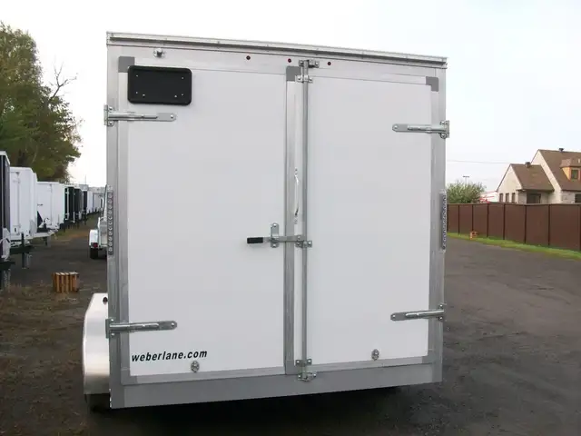2025 Weberlane ALUMINIUM 7' X 14' V-NOSE 2 ESSIEUX GLISSIERE CON in Cargo & Utility Trailers in Laval / North Shore - Image 6