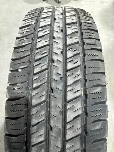 One slightly used LT225/75R16 Sumitomo Encounter HT M S tire. Load range E. In good condition no plu...