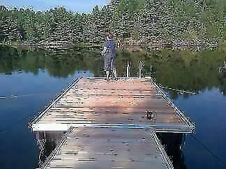 Aluminum Floating dock SYSTEM RED cedar decking COMPLETE KIT Create your own floating dock! Perfect...