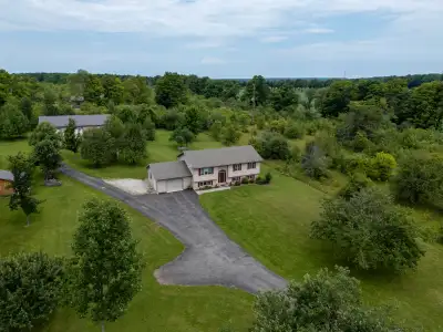 Nestled on 1.97 acres of picturesque countryside central to Wiarton and Owen Sound, this charming 4b...