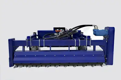 Skid Steer Soil Conditioner 72" Power Rake Attachment Engineered for High-Efficiency Seedbed Prepara...