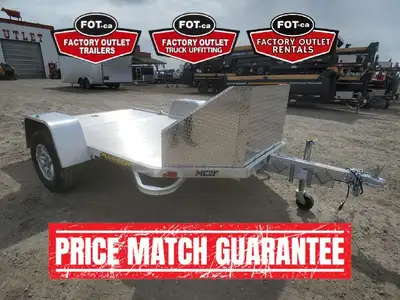 NEW Aluma 6x10ft Folding Motorcycle Trailer - All Aluminum Construction - 3,500 lb Rubber Torsion Ax...