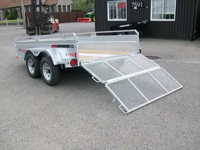 2025 K-Trail 66in. X 123in. 2 ESSIEUX PANEAU OUVRANTET RAMPE VTT in Cargo & Utility Trailers in Laval / North Shore - Image 9