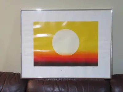 Année 1970; 45 X 59 centimètre, édition limitée signée par l'artiste #3 de 480. Très vintage. Voir m...