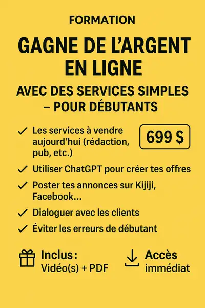 Tu veux te lancer à ton compte sans te compliquer la vie ? Cette formation te montre comment vendre...