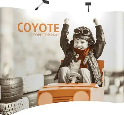 10ft x 8ft Coyote Curved Display Kit, View more