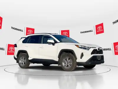 Thornhill Toyota Proudly Presents This White 2025 Toyota RAV4 Hybrid with XLE AWD Package, Featuring...