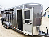 NEW Bumper Pull 2 Horse Diag With Dressing Room 14’ $20,750