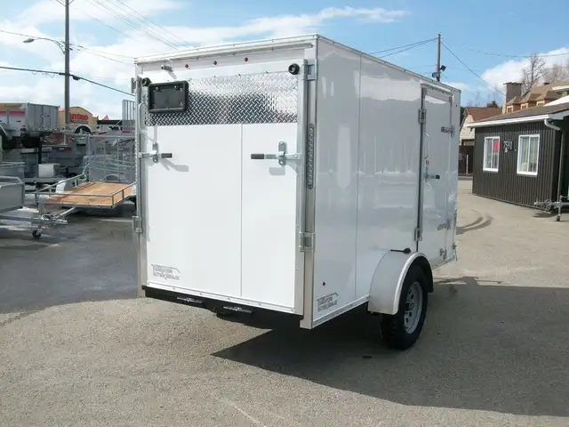 2025 Weberlane CARGO 5' X 10' V-NOSE 1 ESSIEU RAMPE VTT MOTO TRA in Cargo & Utility Trailers in Laval / North Shore - Image 9