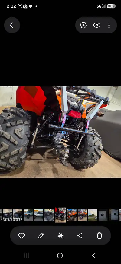 Absolutely spotless atv. I purchased 2nd hand a year ago and drove it 6 kms from sellers home to min...