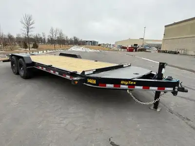 Big Tex 14EH. Heavy Duty Tandem Axle Seamless I-Beam Equipment Trailer.7X20, with 2-7000lb axles. He...