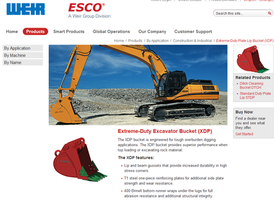 $35,000 USD BUCKET PLUS TARRIFS AND 6 MONTHS LEAD TIME - TAKE $12000 CDN Complete with (2) ESCO® Top...