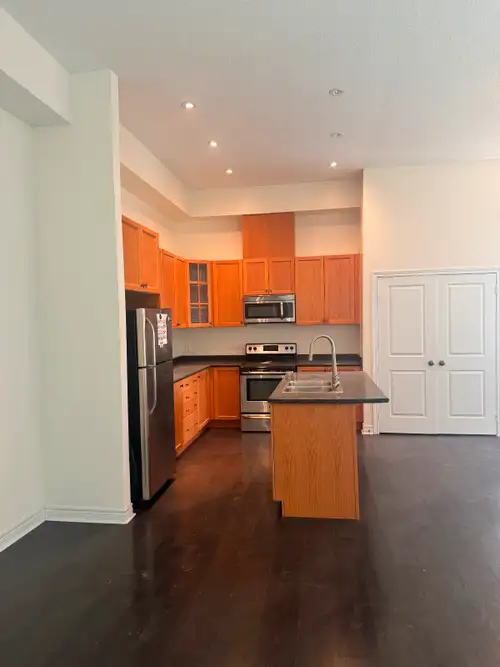 1 bedroom , 1 bathroom , large open concept apartment with 12 feet ceilings ,, dishwasher, microwave...