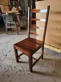 Wooden Chairs set of 6 in Beaverton ON.