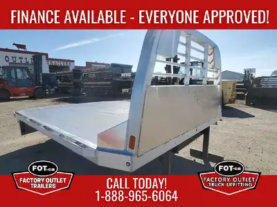 NEW 9ft4in x 97in Aluminum Flat Deck from CM Truck Beds - 9ft4in Long x 97in Wide - 60in Cab to Axle...