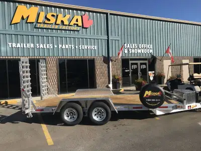 Miska 5 Ton Aluminum Low Bed Equipment Float Trailer - Canadian Made Starting at just $7,895.00 - Fi...