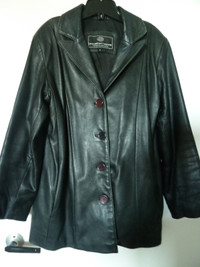 Ladies genuine leather coat