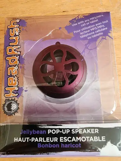 Pop Up Speaker, use with any Cell, Tablet, MP3, MP4, rechargeable, compact 2"