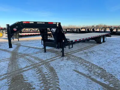 NEW 2026 SWS 8.5 x 32' Gooseneck Trailer Tandem Dual 2 x 10,000 lb Axles w/ Electric Brakes on Both...