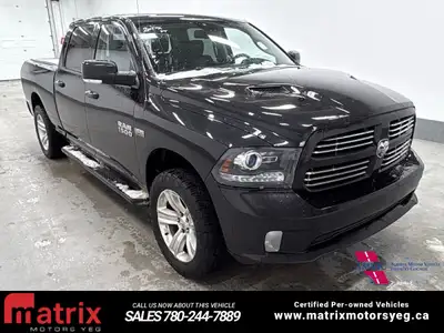 The 2017 RAM 1500 Sport Crew Cab 4X4 is a versatile pickup truck known for its performance and featu...