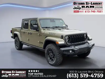 2026 Jeep Gladiator Willys 4x4 - Rugged Heritage. Trail-Ready Performance. Finished in iconic 41 gre...