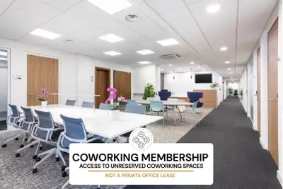 This offer includes access to unreserved coworking spaces. This coworking membership gives you acces...