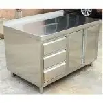 NEW STAINLESS STEEL GARAGE & RESTAURANT CABINET BENCH 1218234 SALE $895.00 Design: welded constructi...