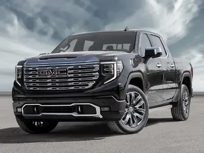 The 2026 GMC Sierra 1500 Denali, in a striking black, is a powerhouse of comfort and performance, fe...