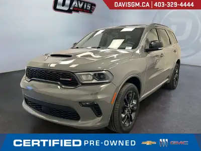 The 2022 Dodge Durango GT AWD blends muscular American styling, three-row versatility, confident all...