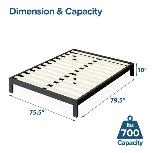 BNIB - Zinus King Bed Frame - Arnav 10 inch Metal... LOT# 962 in Other in Oshawa / Durham Region - Image 3