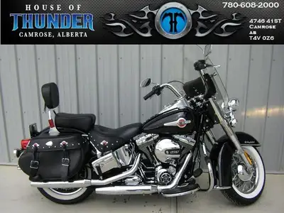 The Heritage Softail® Classic drips with the nostalgia of days gone by, but thats only half of the e...