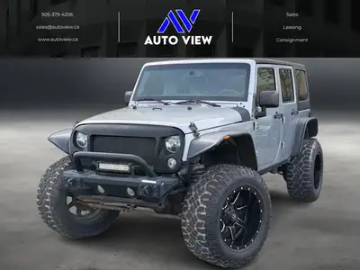 Welcome to Auto View! OFF-ROAD READY JEEP!! 2015 Jeep Wrangler Sport Unlimited!! **6 SPEED MANUAL**...