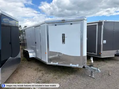 Neo All-Aluminum Enclosed Snowmobile Trailers - In Stock Now These trailers come standard with cable...