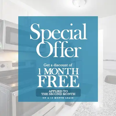 Current Promotions ***LIMITED HOLIDAY SPECIAL***: 1 MONTH FREE ON A 13 MONTH LEASE ***LIMITED TIME O...