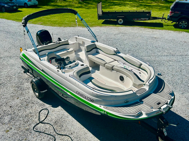 2022 Legend Vibe D-19 150HP Mercury with trailer only 55 hours in Powerboats & Motorboats in Ottawa