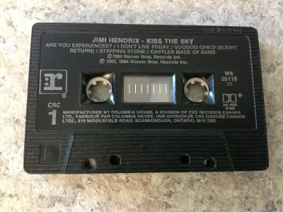 Cassette Jimmy Hendrix Kiss the Sky Reprise Records W425119 1982, View more