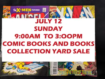 COMICS AND BOOKS COLLECTION YARD SALE, View more