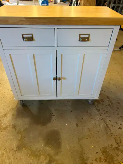 Butcher block island on wheels, View more