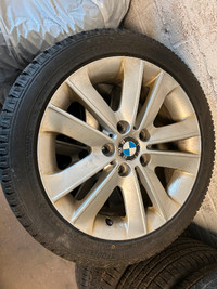 17” BMW alloy wheels and snow tires
