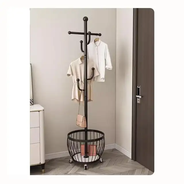 Clothes rack coat rack with storage basket w... BNIB LOT# 10692628632724576011224