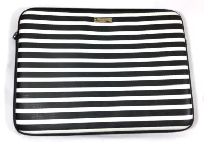 KATE SPADE LAPTOP CASE 13" NEW YORK SAFFIANO BLACK /WHITE STRIPE, View more