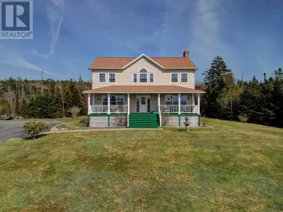 Enjoy incredible seaside views and sunsets from 9085 Peggys Cove Road, a beautiful 4-bedroom, 2-stor...