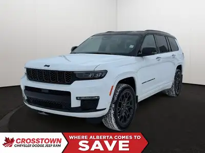 This 2025 JEEP GRAND CHEROKEE L SUMMIT 4X4 has the following options Palermo Leather Seats, Remote S...