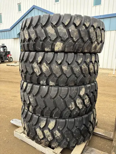 17.5R25, model RT38 Goodyear tires. 6 tires available, minimum of two per purchase. Located in Lloyd...