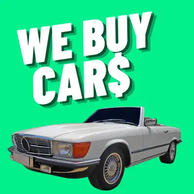 WE PAY TOP CASH FOR CARS. EVEN IF DEAD OR ALIVE. IN ANY CONDITION. WE BUY CARS, VANS, TRUCKS, SUVS,...