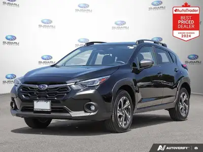 Recent Arrival! New Price! Black 2025 Subaru Crosstrek Touring AWD Lineartronic CVT 2.0L 16V DOHC AP...