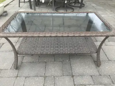 CANVAS Canterbury All-Weather Wicker Outdoor Patio Coffee Table, View more